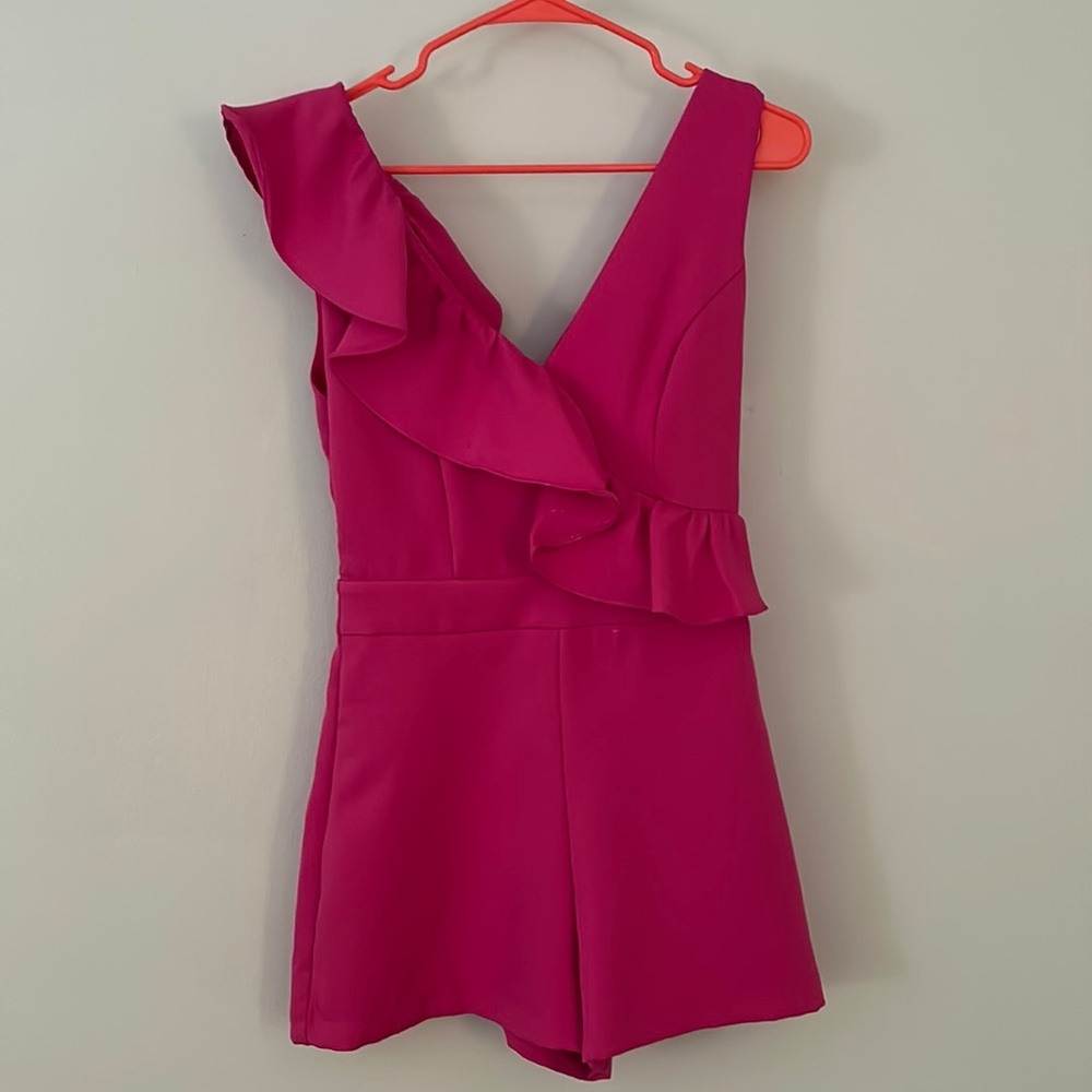 Hot pink romper